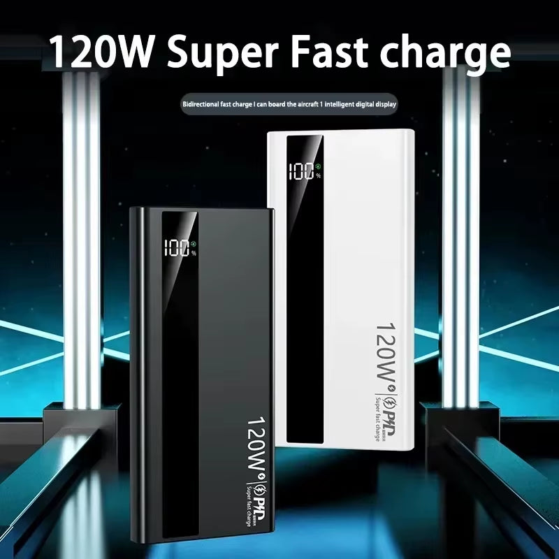 500000Mah 120W Super Fast Charging High Capacity Power Bank External Battery Portable Battery Charger for Iphone Samsung Xiaomi