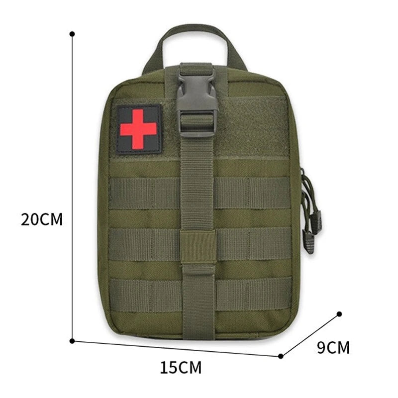 Genuine MOLLE Tactical Medical Bag - Outdoor Hunting Emergency Camping Hiking Travel Survival First Aid Kit