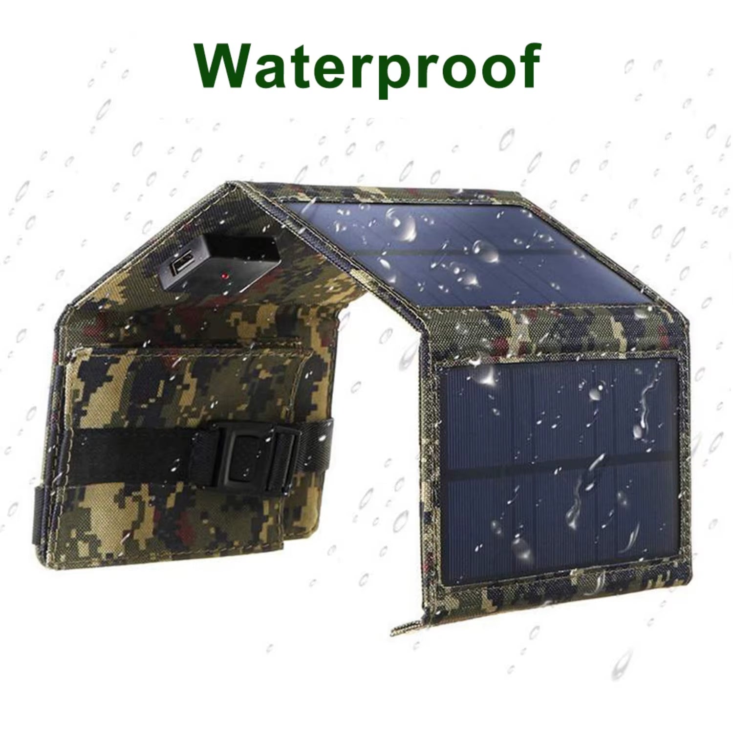 1Pc Portable Foldable Solar Panels,80W USB Interface Solar Panel for Outdoor Travel and Camping