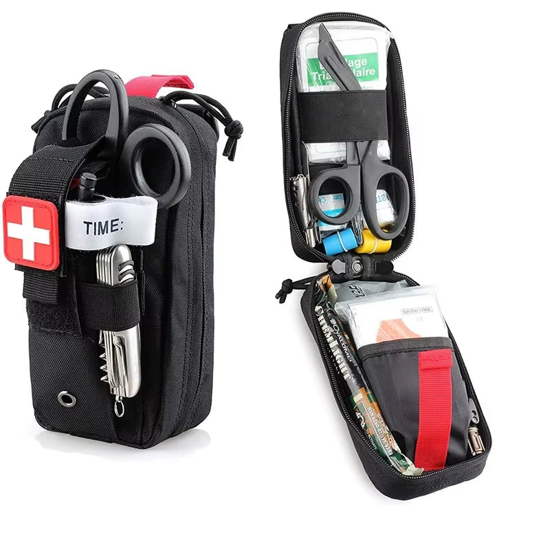 Professional First Aid Kit Tourniquet Medical Rescue EDC Pouch Molle Survival Tool for Outdoor Camping Hiking Emergency