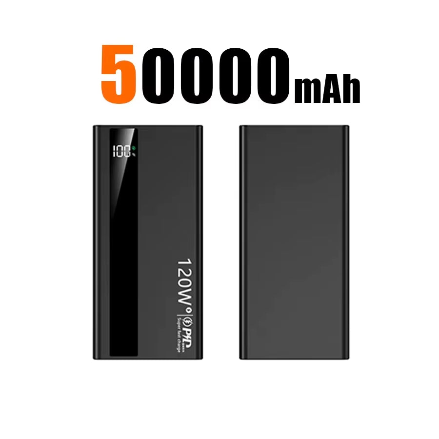 500000Mah 120W Super Fast Charging High Capacity Power Bank External Battery Portable Battery Charger for Iphone Samsung Xiaomi