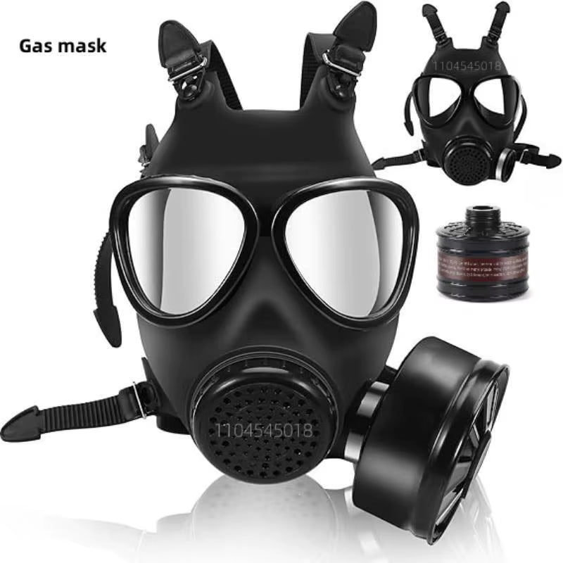 MF14/87 Chemical Gas Mask Chemical Biological, and Radioactive Contamination Self-Priming Full Face Mask Classic Gas Mask
