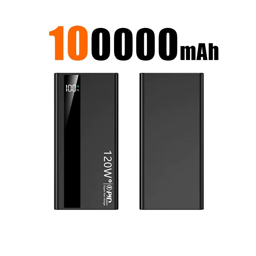500000Mah 120W Super Fast Charging High Capacity Power Bank External Battery Portable Battery Charger for Iphone Samsung Xiaomi