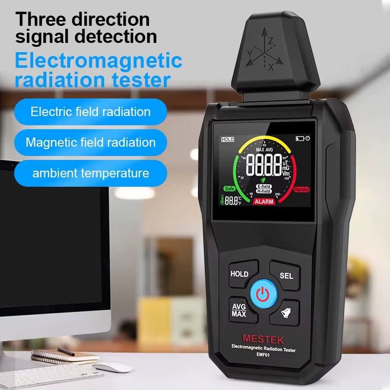 EMF01 Electromagnetic Radiation Detector High Precision EMF Meter Household Electromagnetic Wave Radiation Measuring Instrument