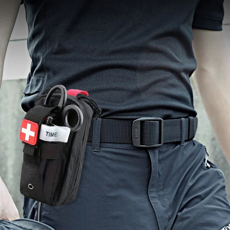 Professional First Aid Kit Tourniquet Medical Rescue EDC Pouch Molle Survival Tool for Outdoor Camping Hiking Emergency
