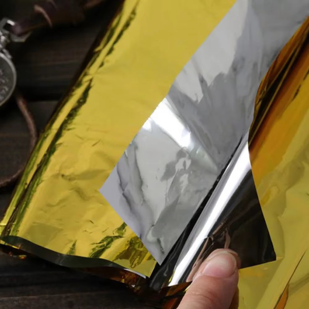Hot Outdoor Waterproof Emergency Bag Insulation Disaster SOS Aid Life-Saving Survival Rescue Insulation Blanket Hike 210*140CM