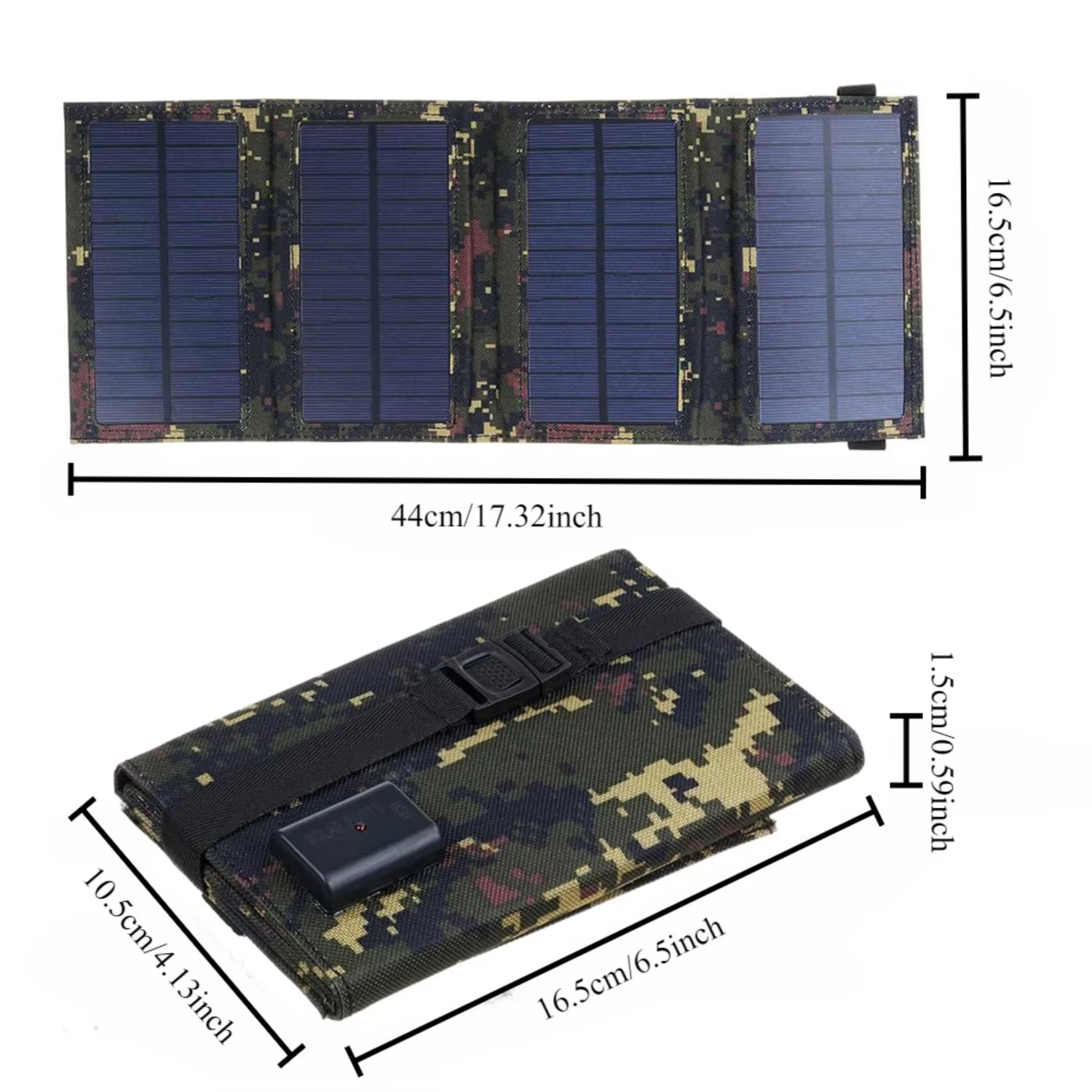 1Pc Portable Foldable Solar Panels,80W USB Interface Solar Panel for Outdoor Travel and Camping