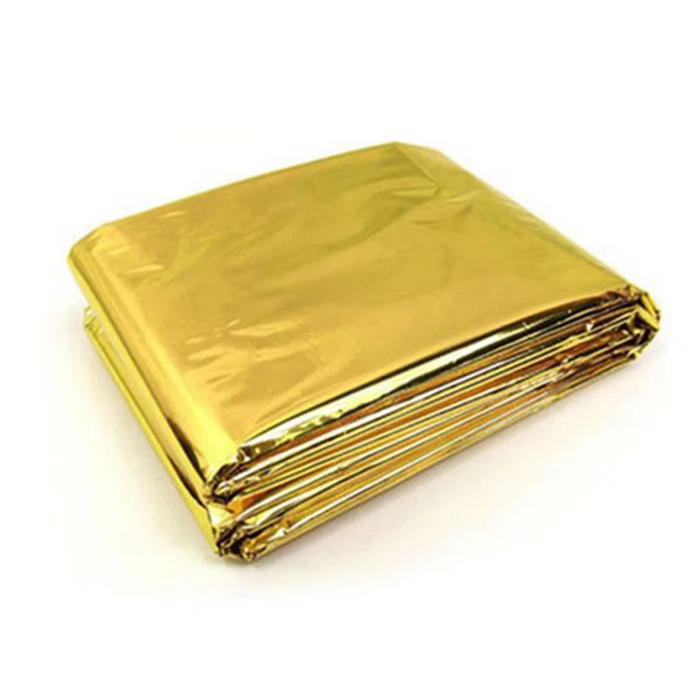 Hot Outdoor Waterproof Emergency Bag Insulation Disaster SOS Aid Life-Saving Survival Rescue Insulation Blanket Hike 210*140CM