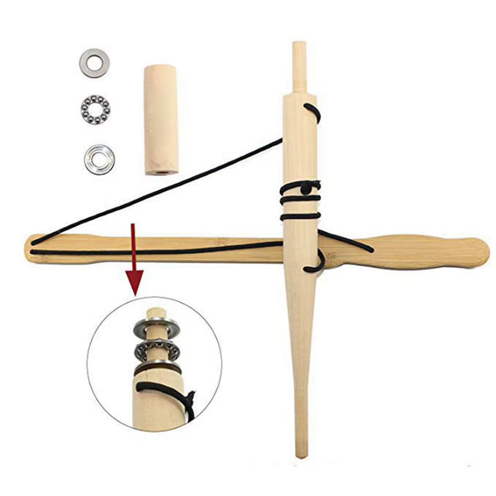 Bow Drill Fire Starter Kit Outdoor Survival Practice Tool Camping Lighter Fire Starter for Survival Training Teaching