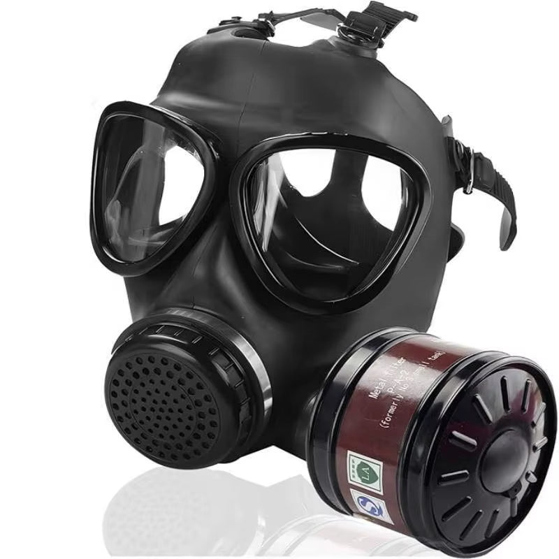 MF14/87 Chemical Gas Mask Chemical Biological, and Radioactive Contamination Self-Priming Full Face Mask Classic Gas Mask