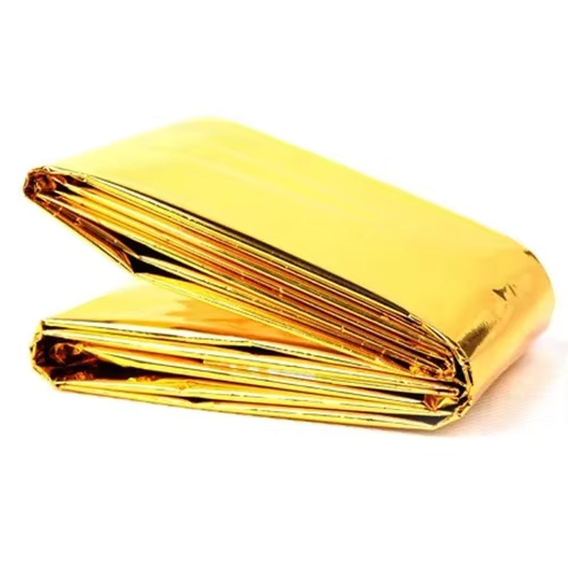 Hot Outdoor Waterproof Emergency Bag Insulation Disaster SOS Aid Life-Saving Survival Rescue Insulation Blanket Hike 210*140CM
