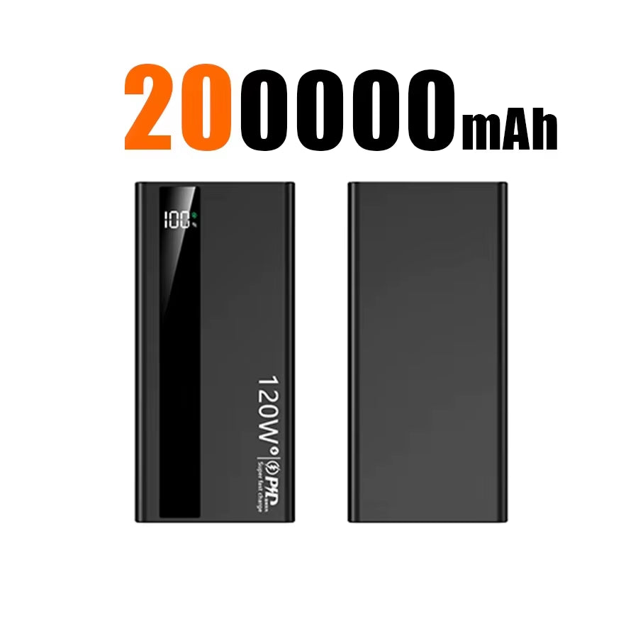 500000Mah 120W Super Fast Charging High Capacity Power Bank External Battery Portable Battery Charger for Iphone Samsung Xiaomi